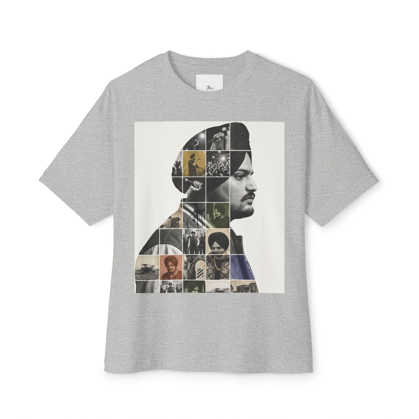 Collage Profile Tee — Vintage Music Portrait T-Shirt
