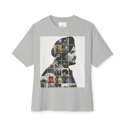 Collage Profile Tee — Vintage Music Portrait T-Shirt