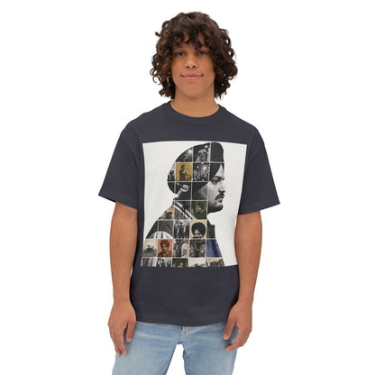 Collage Profile Tee — Vintage Music Portrait T-Shirt