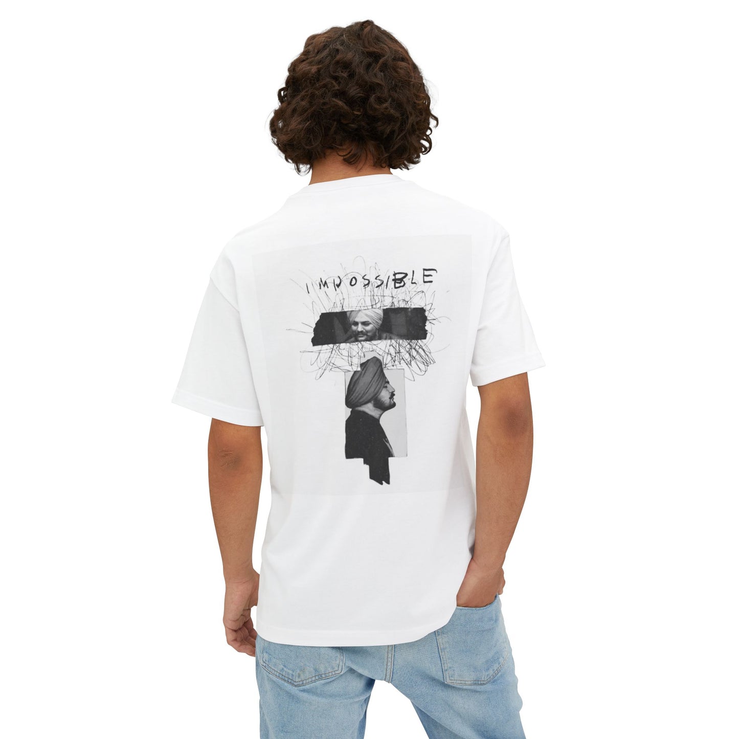 Collage Profile Tee — Vintage Music Portrait T-Shirt