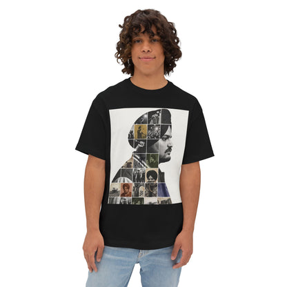 Collage Profile Tee — Vintage Music Portrait T-Shirt