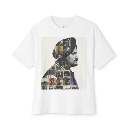 Collage Profile Tee — Vintage Music Portrait T-Shirt
