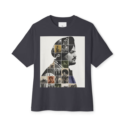 Collage Profile Tee — Vintage Music Portrait T-Shirt