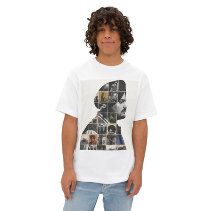 Collage Profile Tee — Vintage Music Portrait T-Shirt