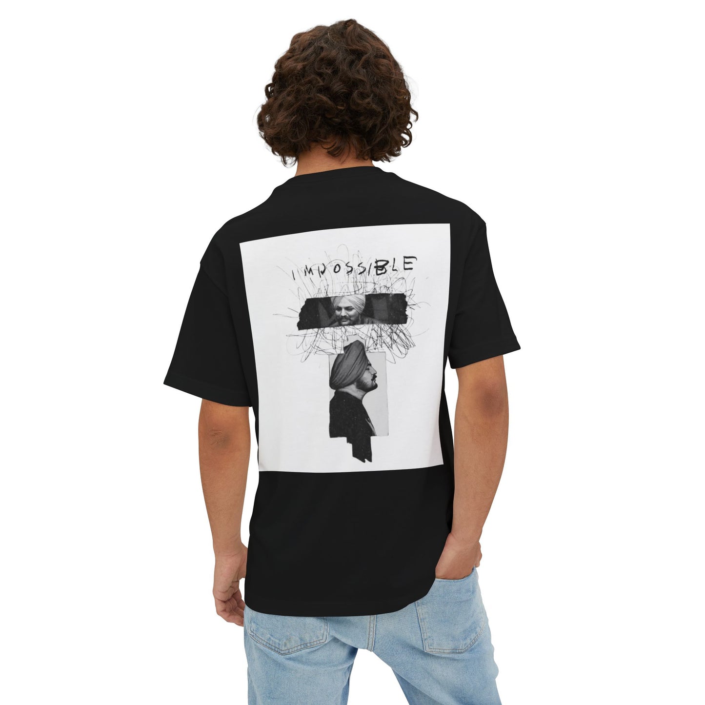 Collage Profile Tee — Vintage Music Portrait T-Shirt