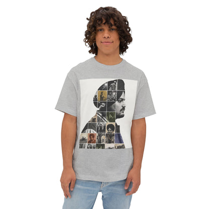 Collage Profile Tee — Vintage Music Portrait T-Shirt